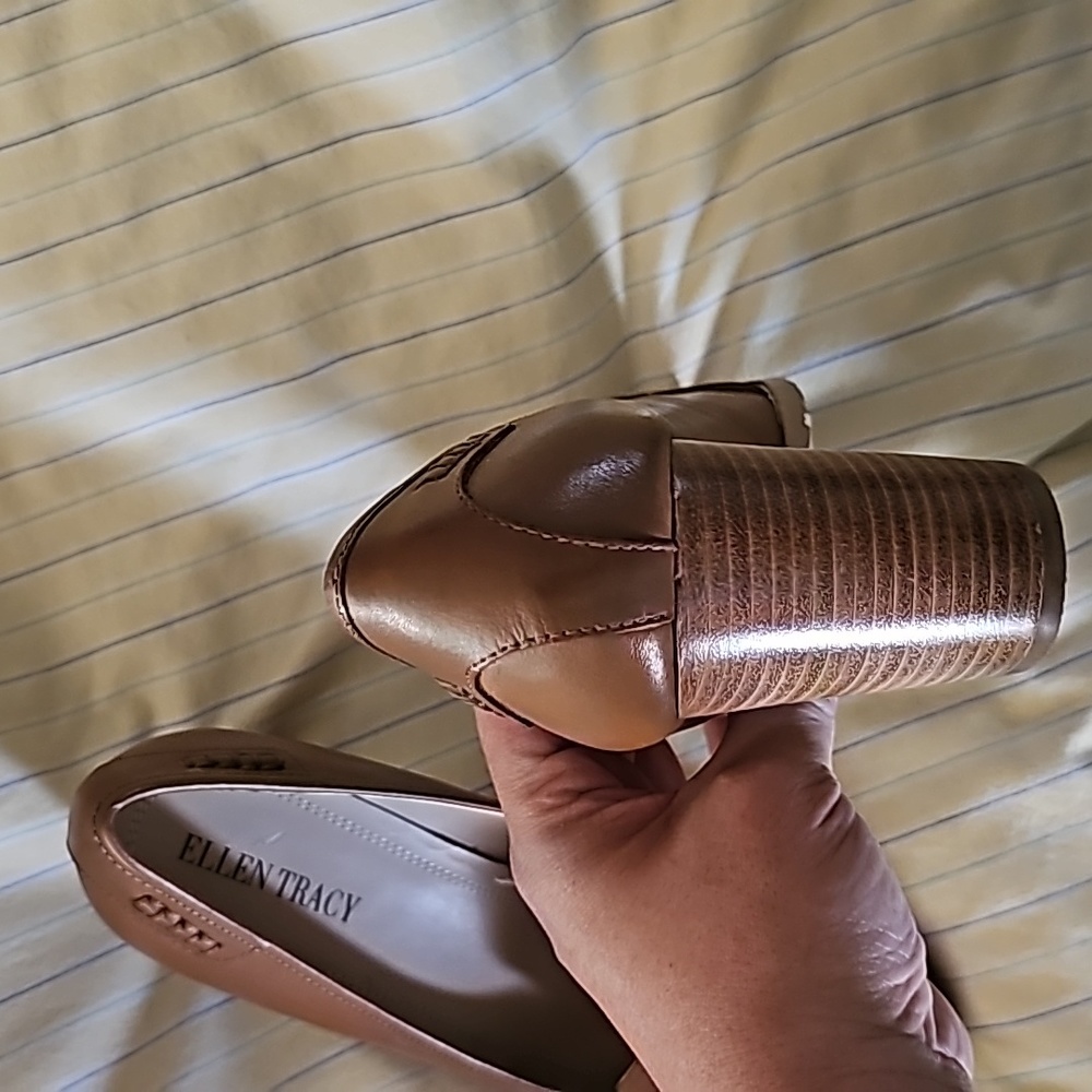 Ellen Tracy Brown Chunky Heels Woman's Size 8 - Picture 12 of 16
